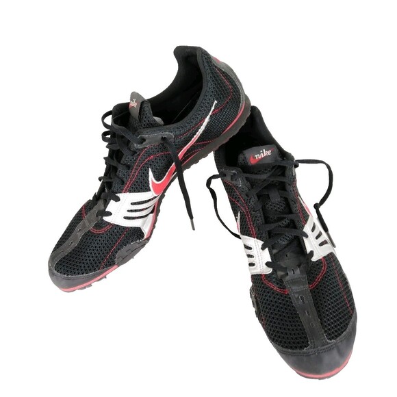 Rival D Plus III Nike Zoom Running Spikes Shoe Black/Silver/Red Men's Size 12 - Picture 2 of 9